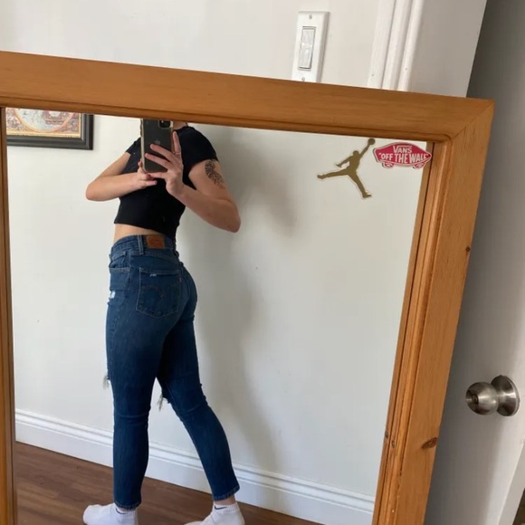 Levi’s 721 high rise skinny ankle jeans size 26 - Picture 2 of 5